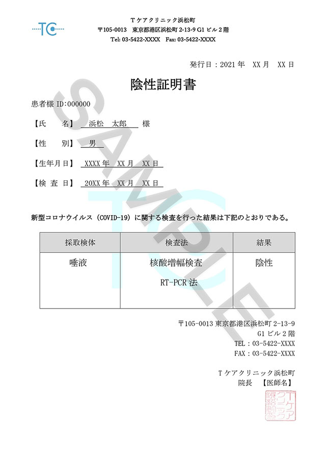 来院検査 Pcr検査 新型コロナウイルス検査の種類や料金について 自費診療 大阪市のpcr検査ならtケアクリニック